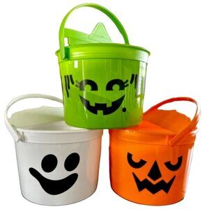 McDonalds Halloween Pail 2022 Bucket McBoo McGoblin McPunkn Lot Set of 3